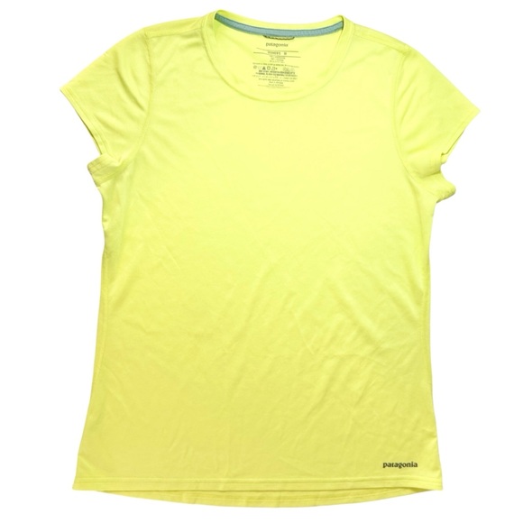 Patagonia Common Threads Women’s Performance Yellow T-Shirt - Picture 9 of 10